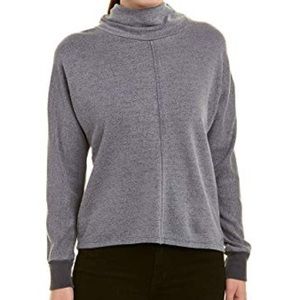 n:Philanthropy Helix Funnel Neck Zip Back Grey Pullover